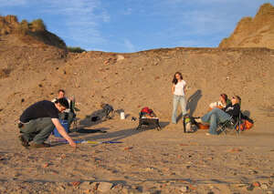 Formby beach setup